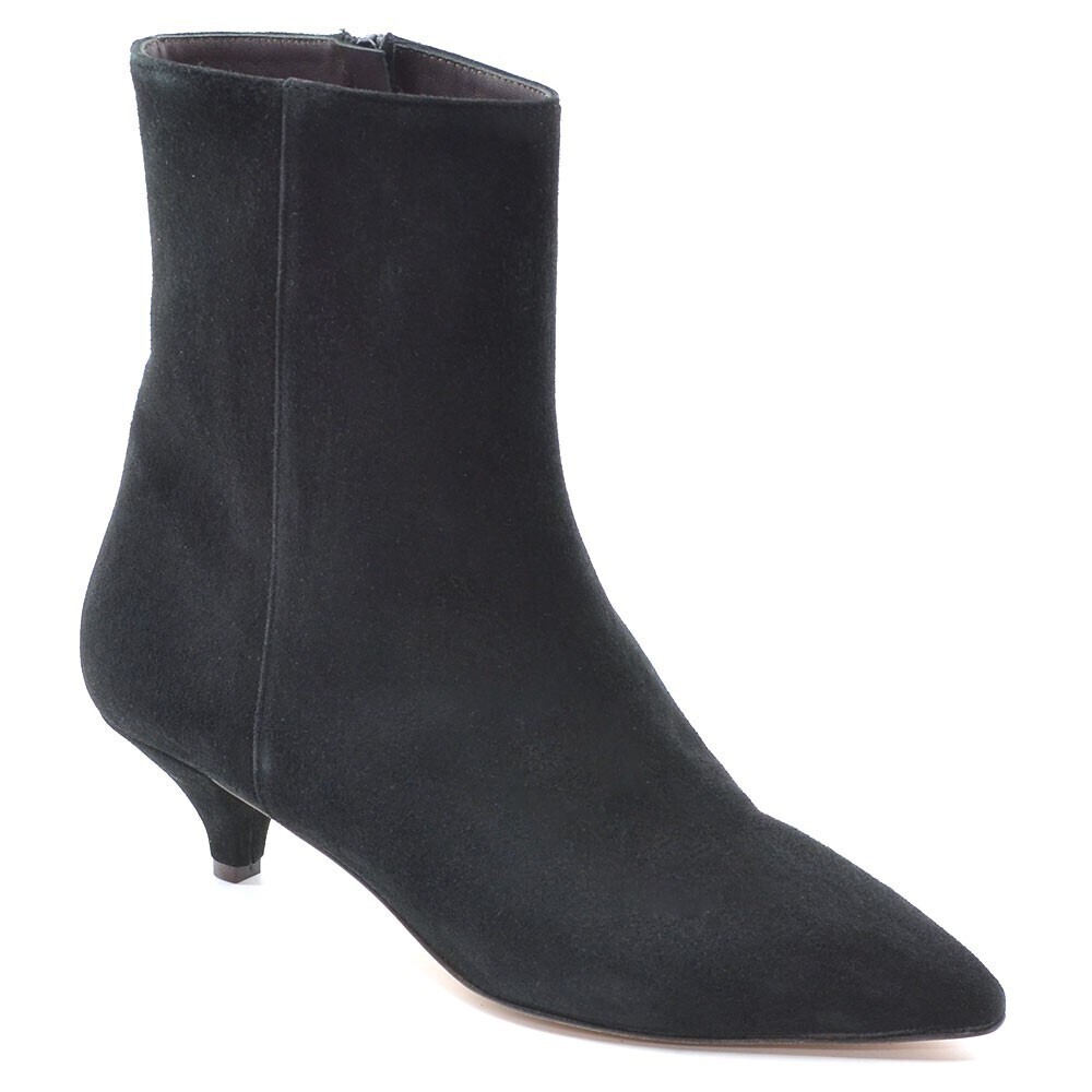 Andrea Carrano Genny Black Suede Zip Boots 40.5 New
